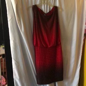 Red/black sparkle dress
